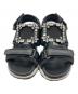 中古・古着 Roger Vivier (ロジェ ヴィヴィエ) スポーツサンダル ブラック×ホワイト サイズ:24.5cm：30000円