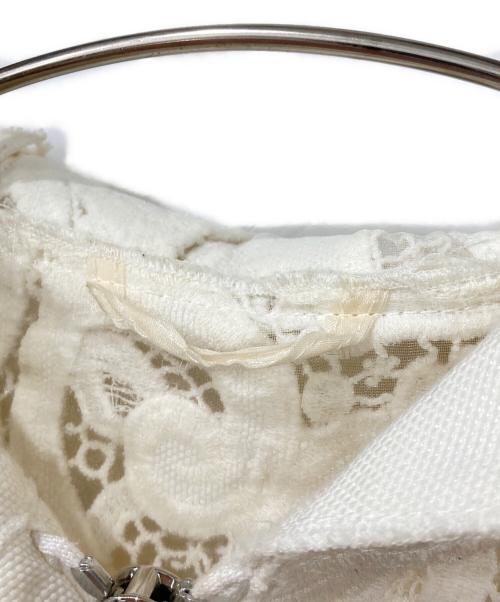 ermanno scervino（エルマノシェルビーノ）ermanno scervino (エルマノシェルビーノ) ジップレースコート ホワイト サイズ:40の古着・服飾アイテム