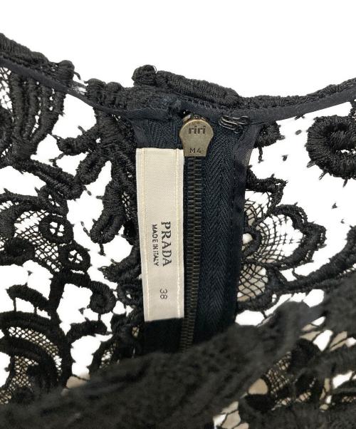 PRADA（プラダ）PRADA (プラダ) レースワンピース ブラック サイズ:SIZE 38の古着・服飾アイテム
