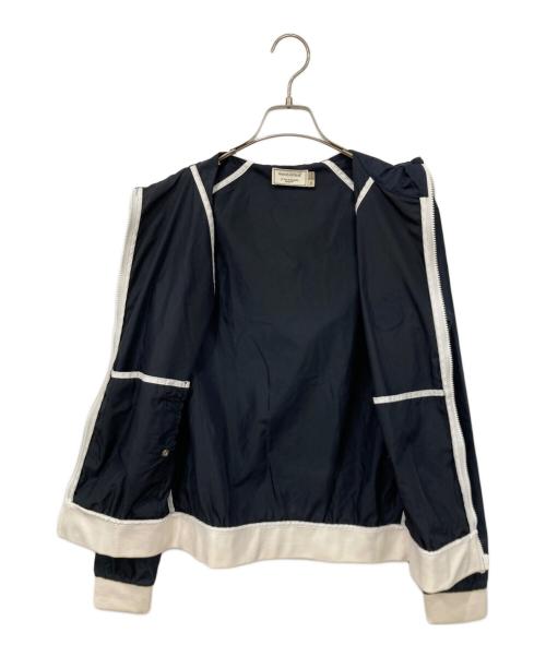 maison kitsune（メゾンキツネ）maison kitsune (メゾンキツネ) フーデッドジャケット ネイビー×ホワイト サイズ:XSの古着・服飾アイテム