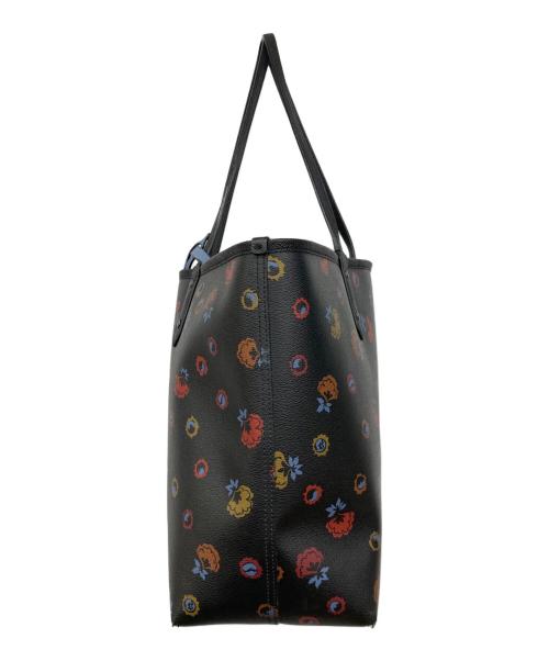 COACH（コーチ）COACH (コーチ) リバーシブルトートバッグ ブラック/マルチカラーの古着・服飾アイテム