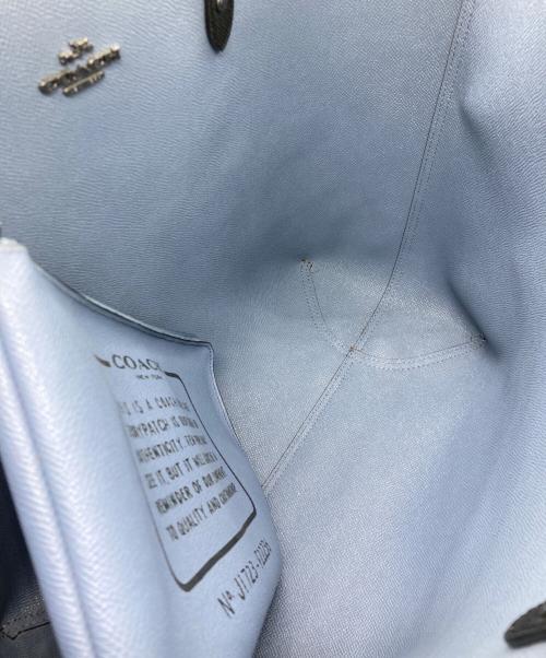 COACH（コーチ）COACH (コーチ) リバーシブルトートバッグ ブラック/マルチカラーの古着・服飾アイテム