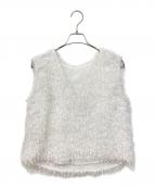 CADUNEカデュネ）の古着「ふわふわトップス」｜ホワイト