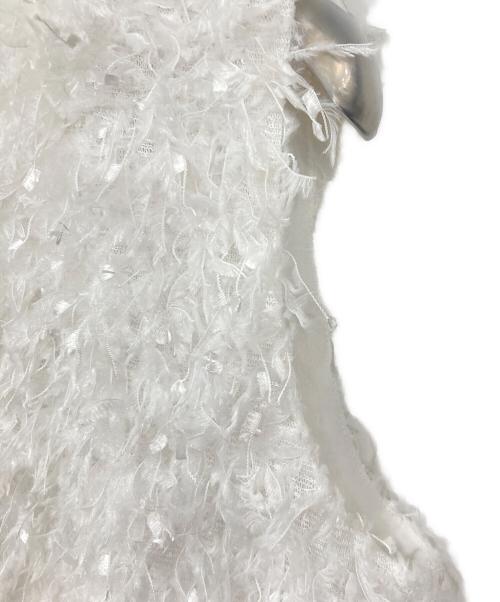 CADUNE（カデュネ）CADUNE (カデュネ) ふわふわトップス ホワイト サイズ:36の古着・服飾アイテム