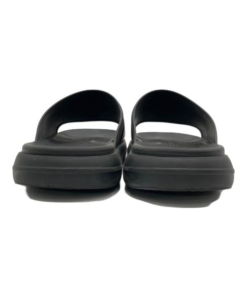 GUCCI（グッチ）GUCCI (グッチ) ウェブ ストライプ スライドサンダル ブラック×グリーン サイズ:8の古着・服飾アイテム