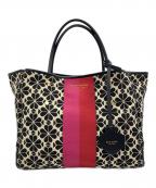 Kate Spadeケイトスペード）の古着「トートバッグ」｜ブラック×ピンク