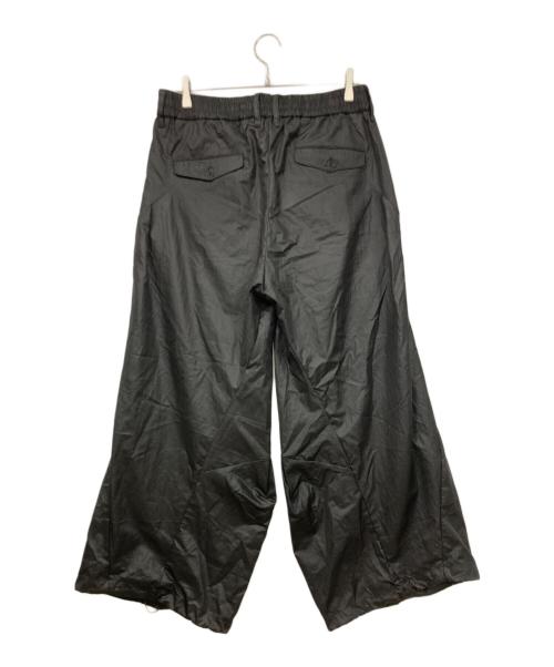 santaku（サンタク）santaku (サンタク) ナイロンワイドパンツ ブラック サイズ:Lサイズの古着・服飾アイテム