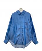 santakuサンタク）の古着「デニムライクシャツ」｜ブルー