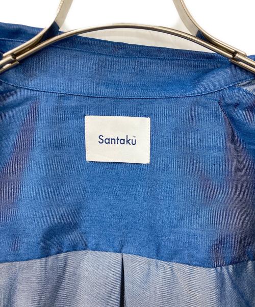 santaku（サンタク）santaku (サンタク) デニムライクシャツ ブルー サイズ:Lサイズの古着・服飾アイテム