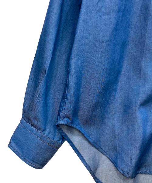 santaku（サンタク）santaku (サンタク) デニムライクシャツ ブルー サイズ:Lサイズの古着・服飾アイテム