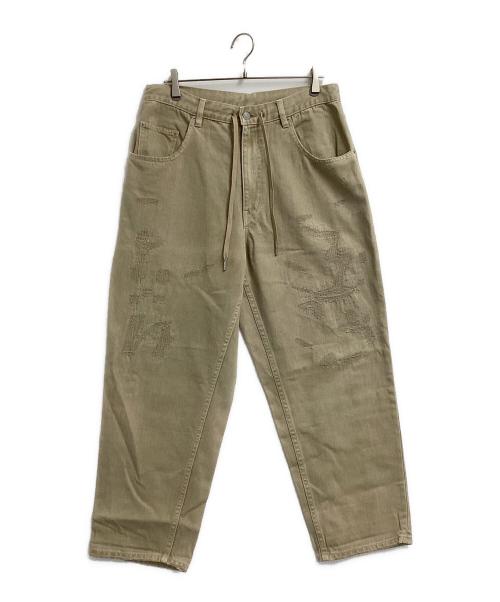 null（ヌル）null (ヌル) パンツ ベージュ サイズ:Lの古着・服飾アイテム