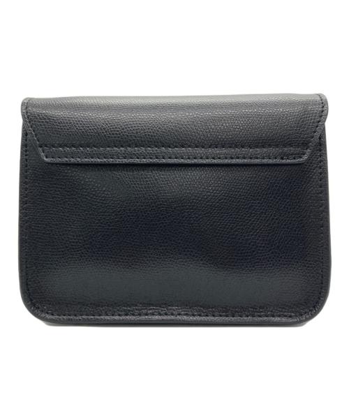 FURLA（フルラ）FURLA (フルラ) チェーンショルダーバッグ ブラック×ゴールドの古着・服飾アイテム