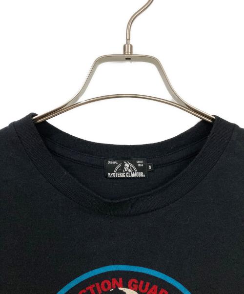 Hysteric Glamour（ヒステリックグラマー）Hysteric Glamour (ヒステリックグラマー) 半袖カットソー ブラック×ブルー サイズ:Sサイズの古着・服飾アイテム