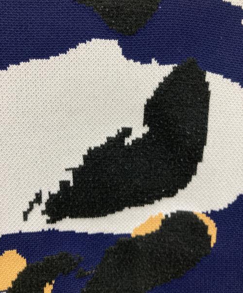 Lui's（ルイス）Lui's (ルイス) 半袖ニット ネイビー×ブラック サイズ:SIZE Sの古着・服飾アイテム