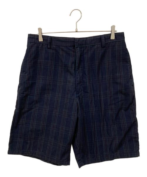 stussy（ステューシー）stussy (ステューシー) ハーフパンツ ネイビー×グリーン サイズ:SIZE 81㎝(W32)の古着・服飾アイテム