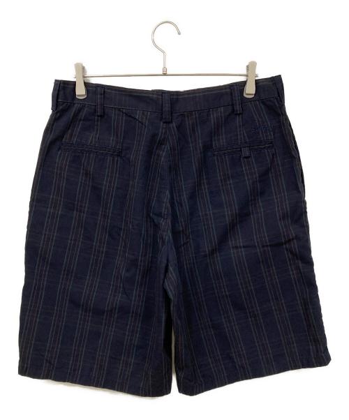 stussy（ステューシー）stussy (ステューシー) ハーフパンツ ネイビー×グリーン サイズ:SIZE 81㎝(W32)の古着・服飾アイテム