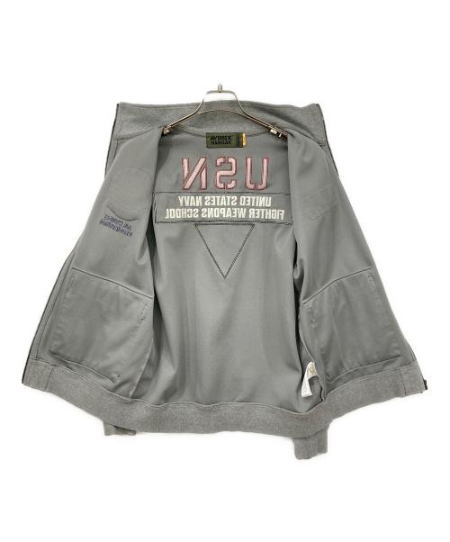 AVIREX（アヴィレックス）AVIREX (アヴィレックス) ジップアップスウェット グレー サイズ:SIZE Lの古着・服飾アイテム