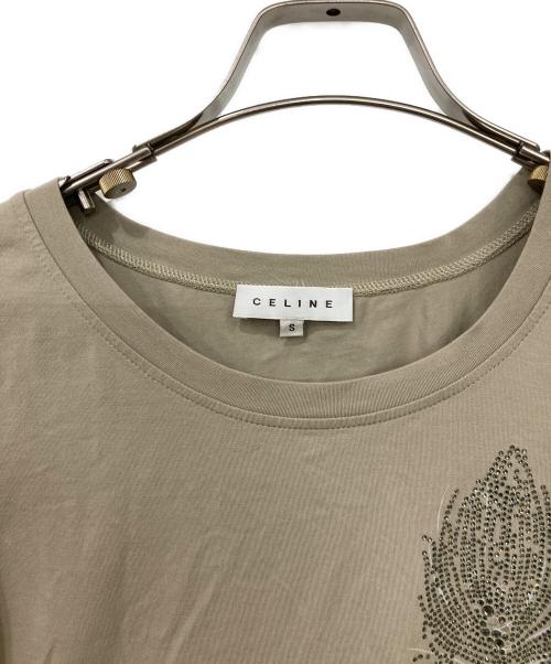 CELINE（セリーヌ）CELINE (セリーヌ) 半袖カットソー ベージュ サイズ:Sサイズの古着・服飾アイテム