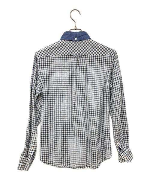 RAINMAKER（レインメーカー）RAINMAKER (レインメーカー) 長袖シャツ ホワイト×ブルー サイズ:SIZE 39の古着・服飾アイテム