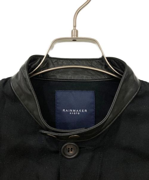 RAINMAKER（レインメーカー）RAINMAKER (レインメーカー) レザー切替ジャケット ブラック サイズ:SIZE 46の古着・服飾アイテム