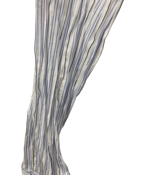 BOTTEGA VENETA（ボッテガベネタ）BOTTEGA VENETA (ボッテガベネタ) シャツ ホワイト×ブルー サイズ:SIZE 46の古着・服飾アイテム