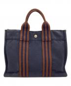 HERMESエルメス）の古着「フールトゥPM」｜ネイビー×ブラウン