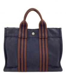HERMES（エルメス）の古着「フールトゥPM」｜ネイビー×ブラウン