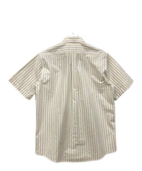 L.L.Bean（エルエルビーン）L.L.Bean (エルエルビーン) WRINKLE RESISTANT 半袖シャツ イエロー×ホワイト×ブルー サイズ:Mサイズの古着・服飾アイテム