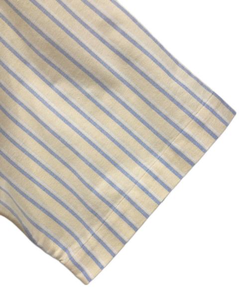L.L.Bean（エルエルビーン）L.L.Bean (エルエルビーン) WRINKLE RESISTANT 半袖シャツ イエロー×ホワイト×ブルー サイズ:Mサイズの古着・服飾アイテム