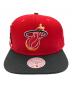 MITCHELL & NESS (ミッチェルアンドネス) キャップ レッド×ブラック：3500円