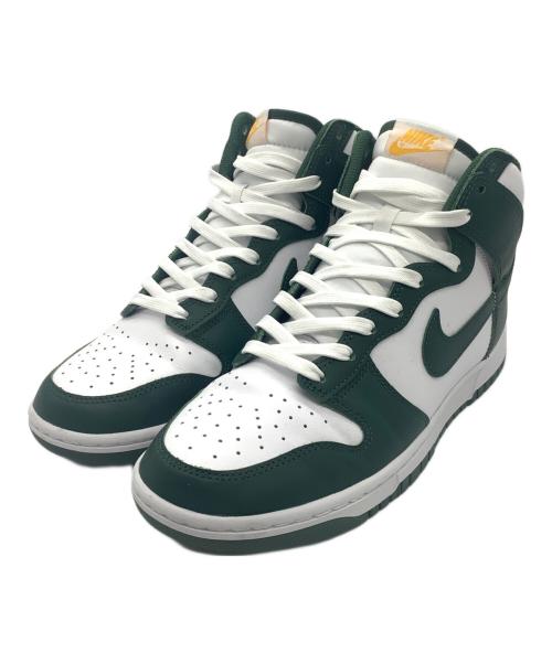 NIKE（ナイキ）NIKE (ナイキ) DUNK HIGH グリーン×ホワイト サイズ:27.5cmの古着・服飾アイテム