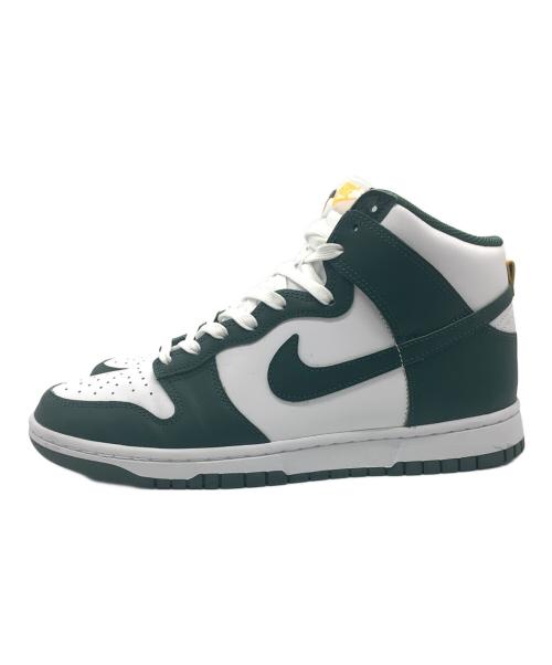 NIKE（ナイキ）NIKE (ナイキ) DUNK HIGH グリーン×ホワイト サイズ:27.5cmの古着・服飾アイテム