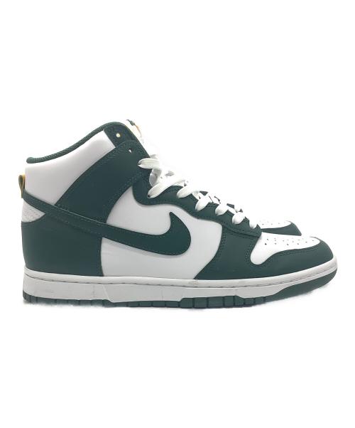 NIKE（ナイキ）NIKE (ナイキ) DUNK HIGH グリーン×ホワイト サイズ:27.5cmの古着・服飾アイテム