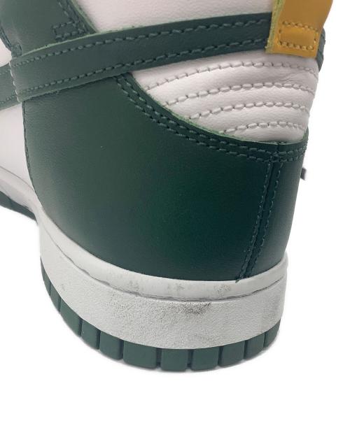 NIKE（ナイキ）NIKE (ナイキ) DUNK HIGH グリーン×ホワイト サイズ:27.5cmの古着・服飾アイテム