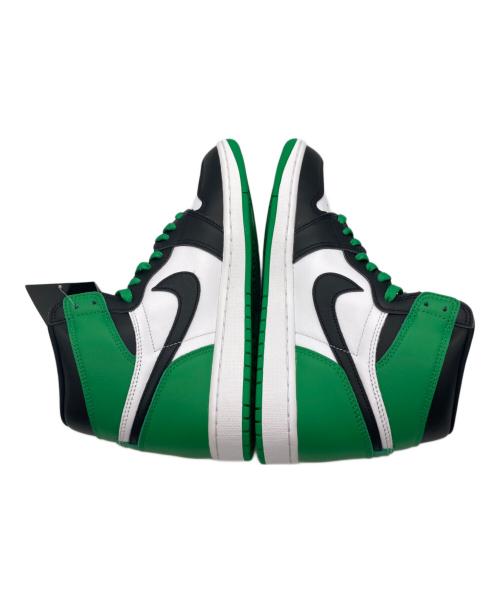 NIKE（ナイキ）NIKE (ナイキ) Air Jordan 1 Retro High OG グリーン×ホワイト サイズ:27.5cm 未使用品の古着・服飾アイテム