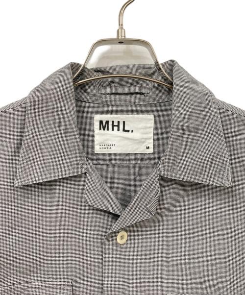 MHL（エムエイチエル）MHL (エムエイチエル) 半袖開襟シャツ グレー×ホワイト サイズ:Mサイズの古着・服飾アイテム