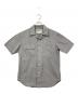 MHL（エムエイチエル）の古着「半袖開襟シャツ」｜グレー×ホワイト