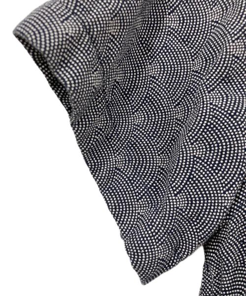 WAX(BEMAS)（ワックス）WAX(BEMAS) (ワックス) 半袖シャツ ネイビー×グレー サイズ:SIZE Sの古着・服飾アイテム
