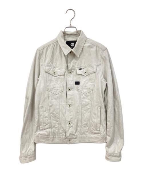 G-STAR RAW（ジースターロゥ）G-STAR RAW (ジースターロゥ) デニムジャケット アイボリー サイズ:Sの古着・服飾アイテム