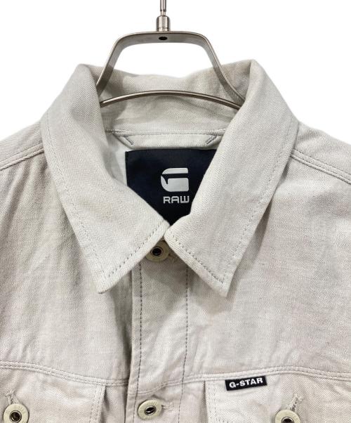 G-STAR RAW（ジースターロゥ）G-STAR RAW (ジースターロゥ) デニムジャケット アイボリー サイズ:Sの古着・服飾アイテム