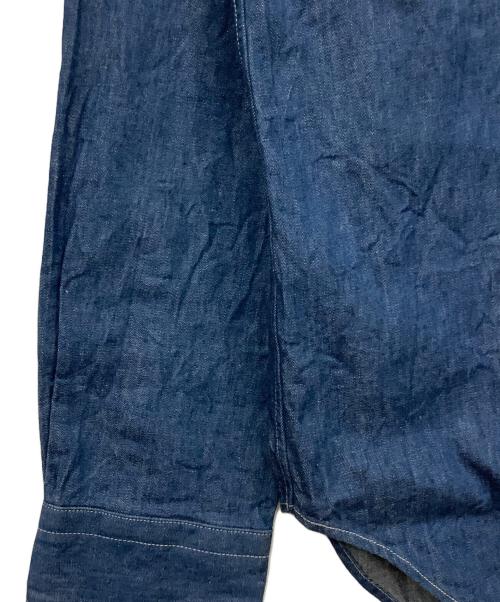 A vontade（アボンタージ）A vontade (アボンタージ) デニムシャツ ブルー×ホワイト サイズ:Lサイズの古着・服飾アイテム