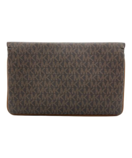 MICHAEL KORS（マイケル・コース）MICHAEL KORS (マイケルコース) ショルダーバッグ ベージュ×ブラウンの古着・服飾アイテム