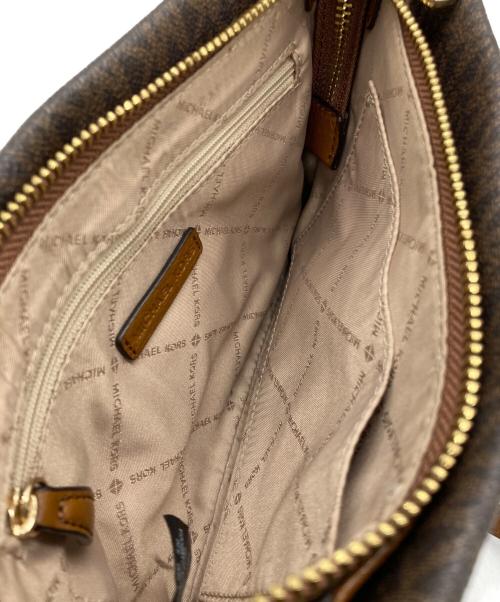 MICHAEL KORS（マイケル・コース）MICHAEL KORS (マイケルコース) ショルダーバッグ ベージュ×ブラウンの古着・服飾アイテム