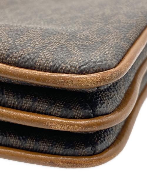 MICHAEL KORS（マイケル・コース）MICHAEL KORS (マイケルコース) ショルダーバッグ ベージュ×ブラウンの古着・服飾アイテム