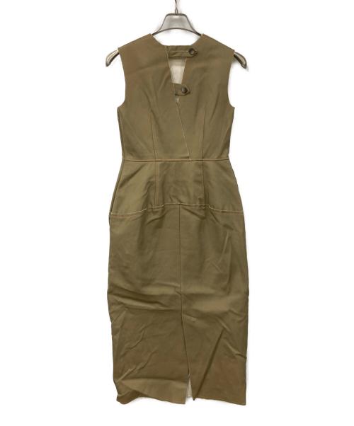 furfur（ファーファー）FURFUR (ファーファー) ノースリーブワンピース ベージュ サイズ:Freeの古着・服飾アイテム