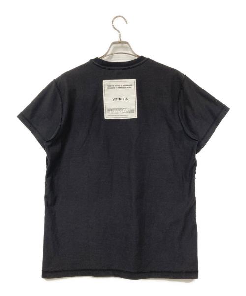 VETEMENTS（ヴェトモン）VETEMENTS (ヴェトモン) 半袖カットソー ブラック サイズ:Mサイズの古着・服飾アイテム
