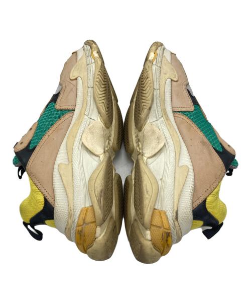 BALENCIAGA（バレンシアガ）BALENCIAGA (バレンシアガ) Triple S イエロー×ベージュ サイズ:26.5cmの古着・服飾アイテム