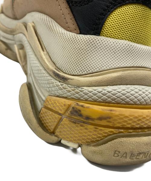 BALENCIAGA（バレンシアガ）BALENCIAGA (バレンシアガ) Triple S イエロー×ベージュ サイズ:26.5cmの古着・服飾アイテム