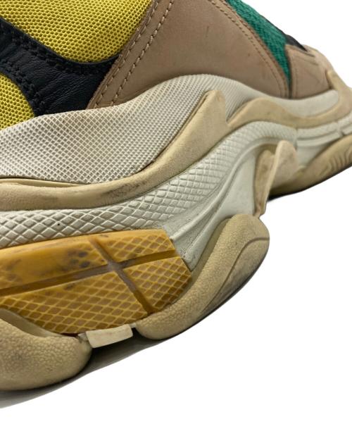 BALENCIAGA（バレンシアガ）BALENCIAGA (バレンシアガ) Triple S イエロー×ベージュ サイズ:26.5cmの古着・服飾アイテム