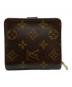LOUIS VUITTON (ルイ ヴィトン) コンパクトジップ ブラウン：14000円